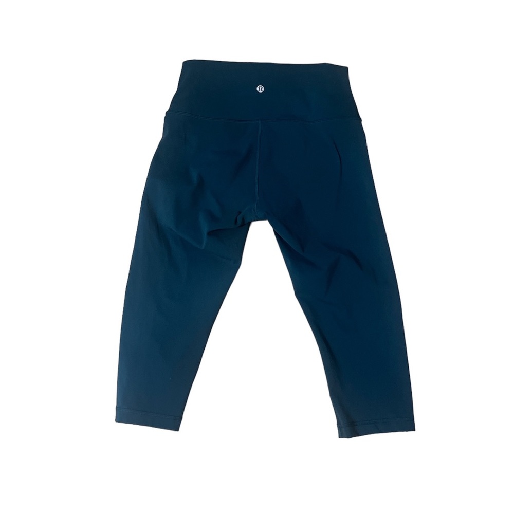 Lululemon Deep Teal Cropped Leggings Size 8
